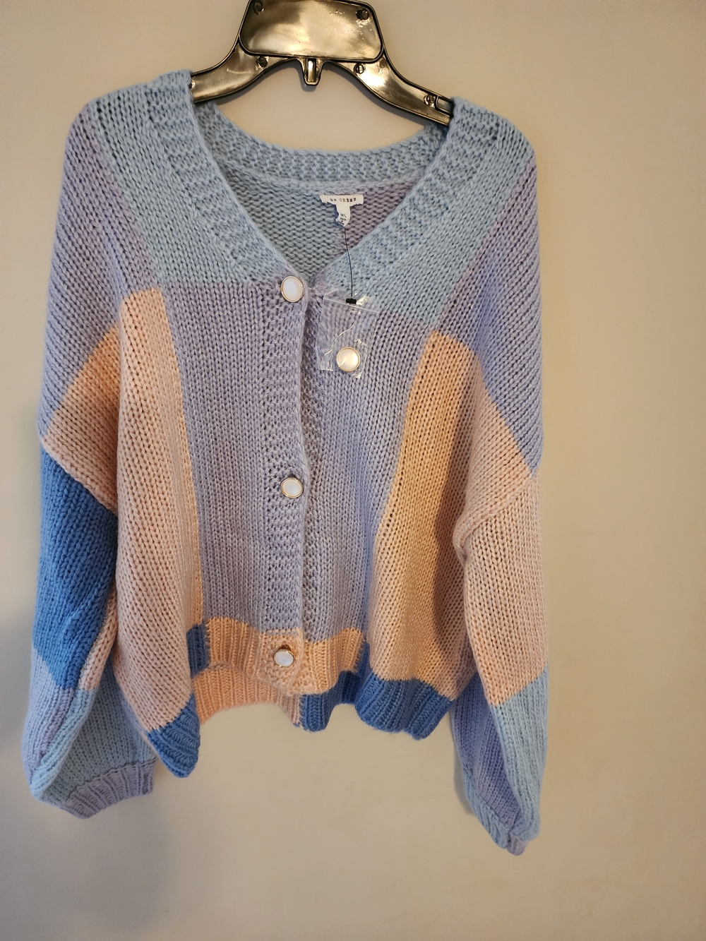 En Cre'me  Multicolour Patchwork Sweater